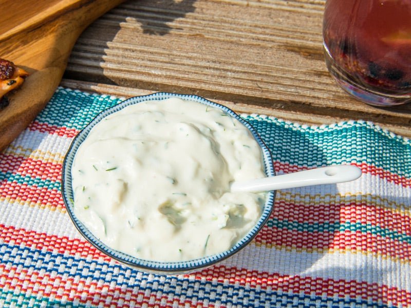 Dairy Free Tzatziki with Dill and Mint
 &ndash; Lucy Bee