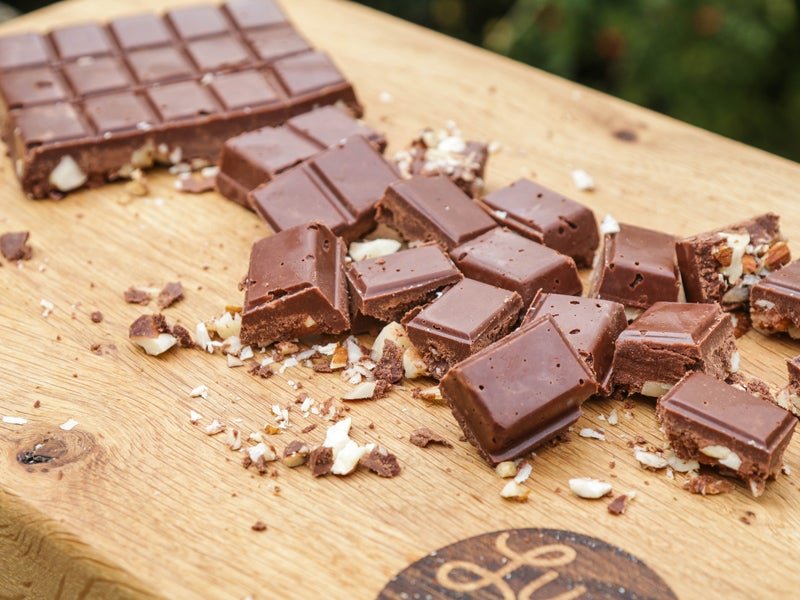 Mixed Nuts and Creamed Coconut Vegan Chocolate
 &ndash; Lucy Bee