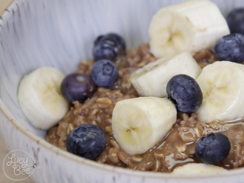 Spiced Porridge with Cacao
 &ndash; Lucy Bee