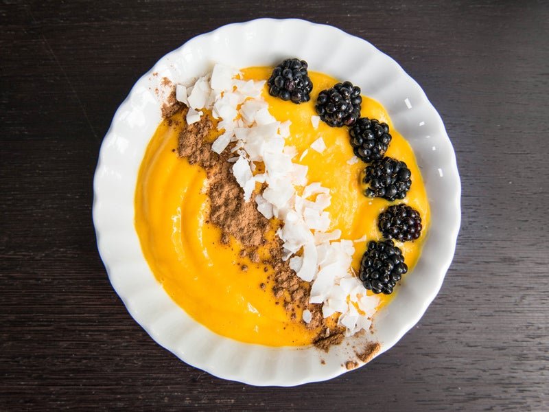 Mango and Turmeric Smoothie Bowl
 &ndash; Lucy Bee