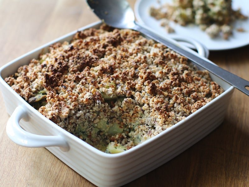 Creamy Vegetable Crumble - Vegan
 &ndash; Lucy Bee