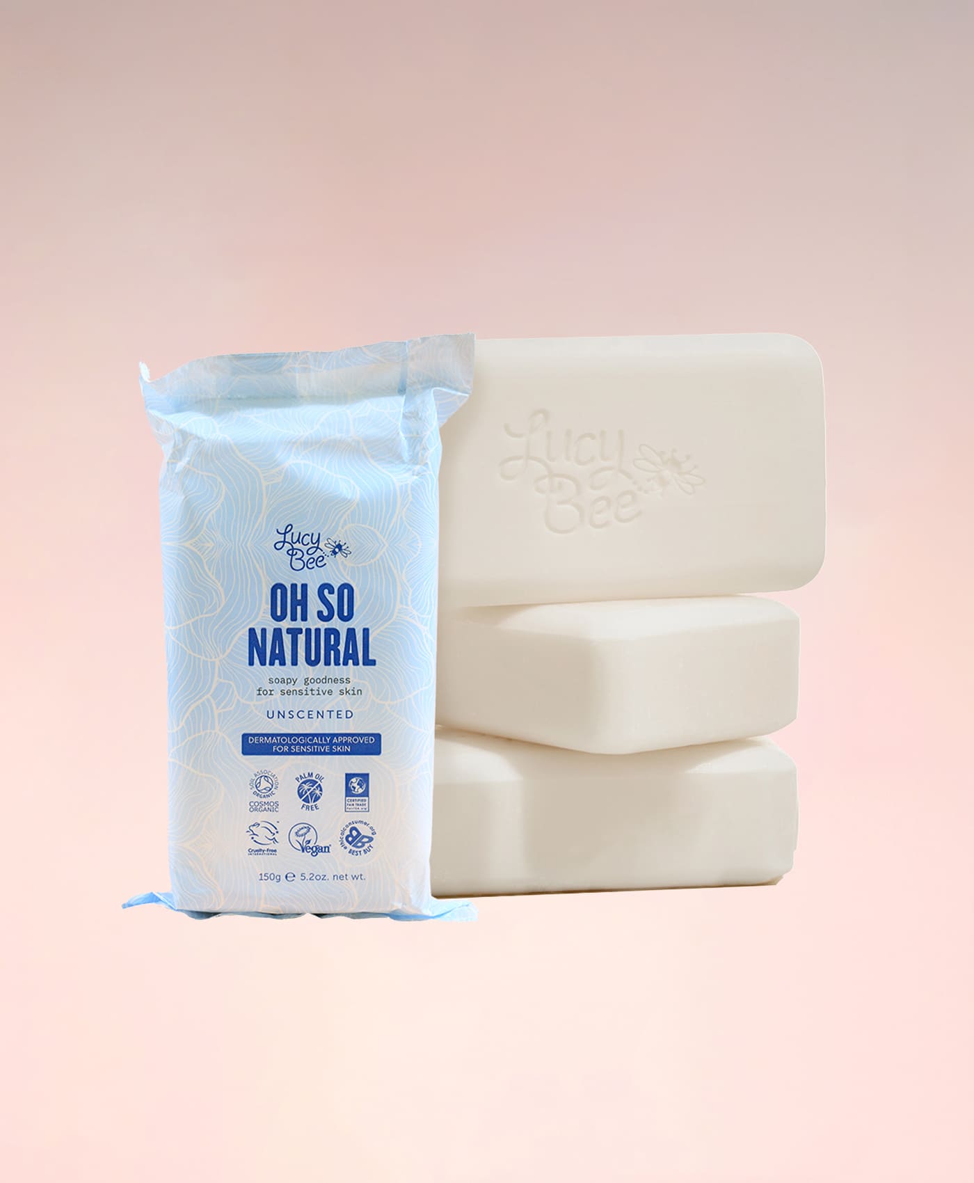 x Fragrance Free Organic and Natural Soap Bar