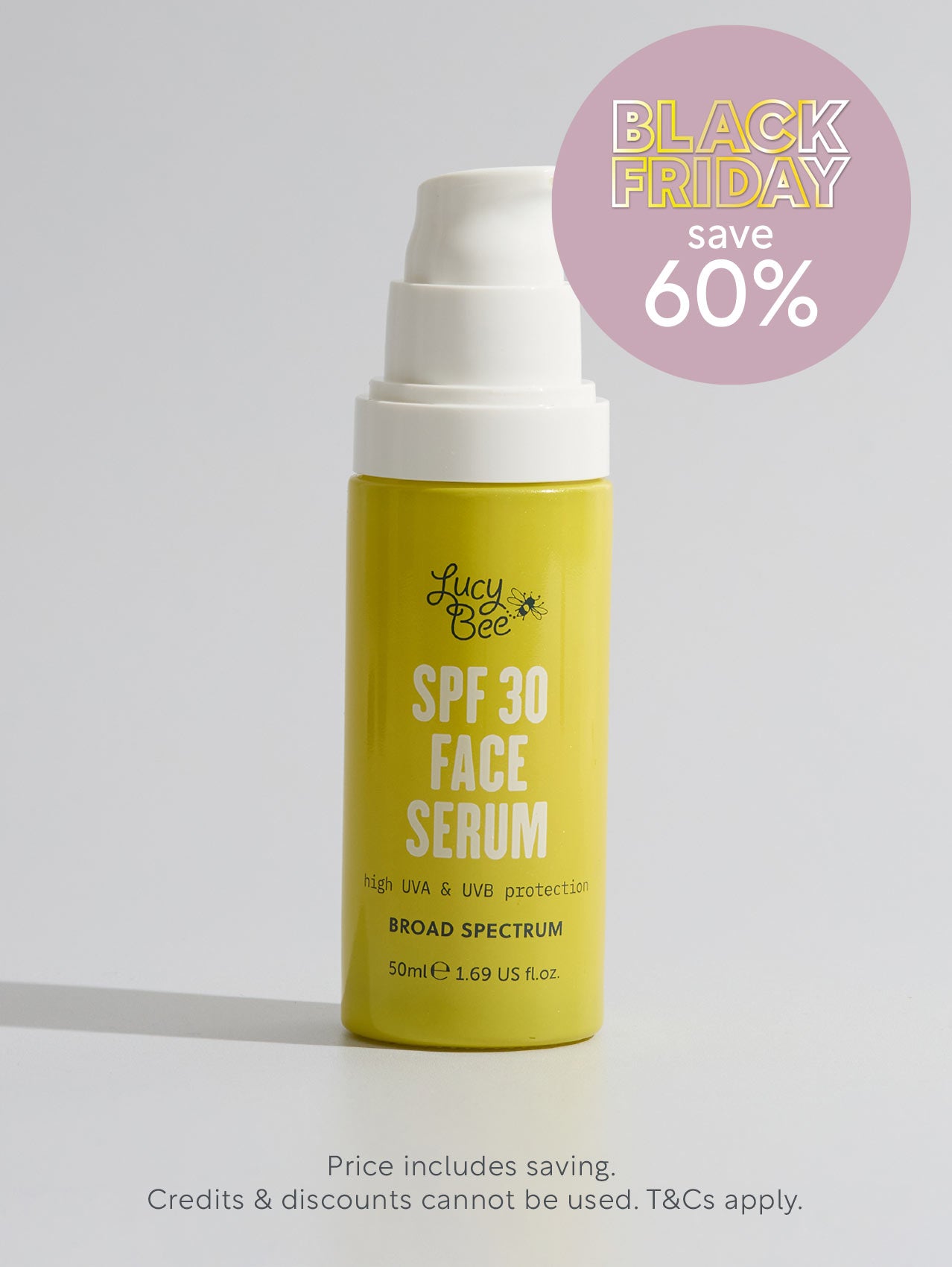 Moisturising SPF 30 Face Serum UVA/UVB Protection by Lucy Be