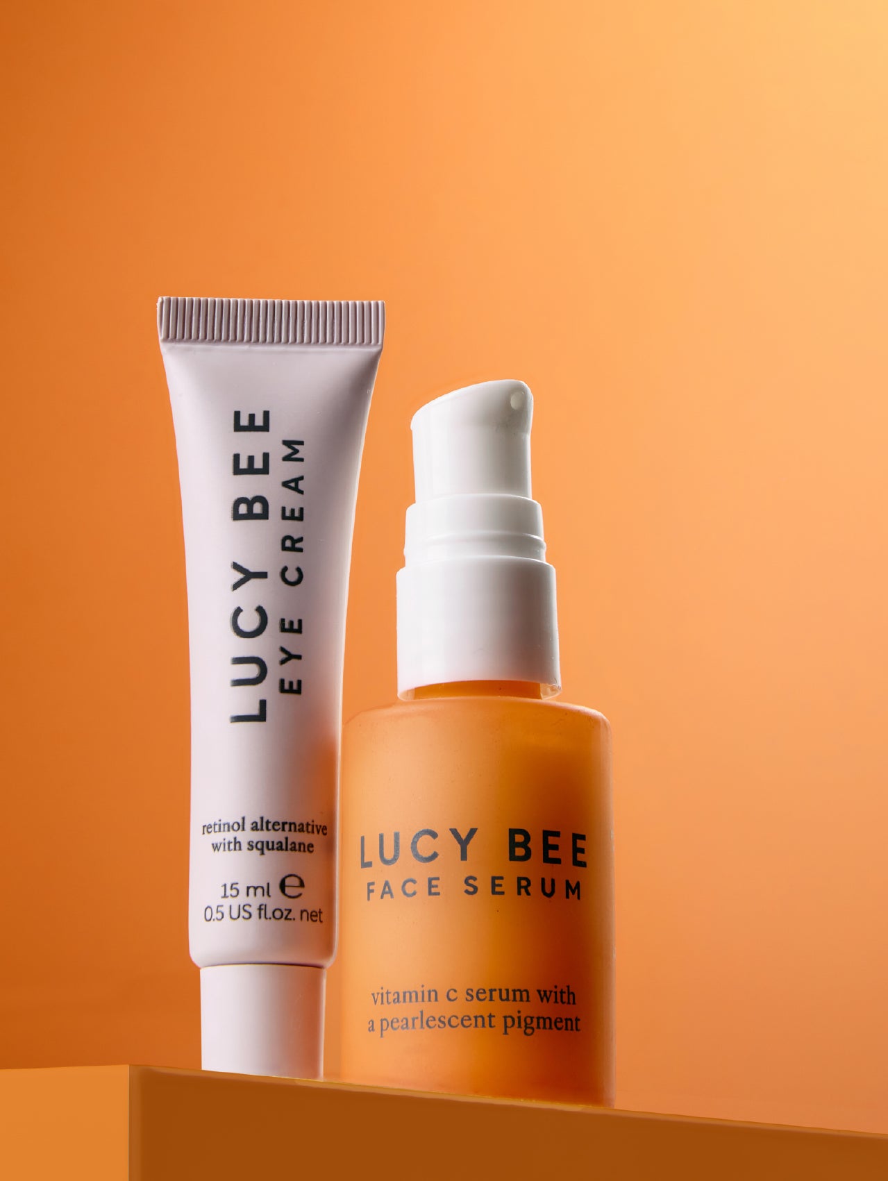 Organic Face Serum and Eye Cream Duo