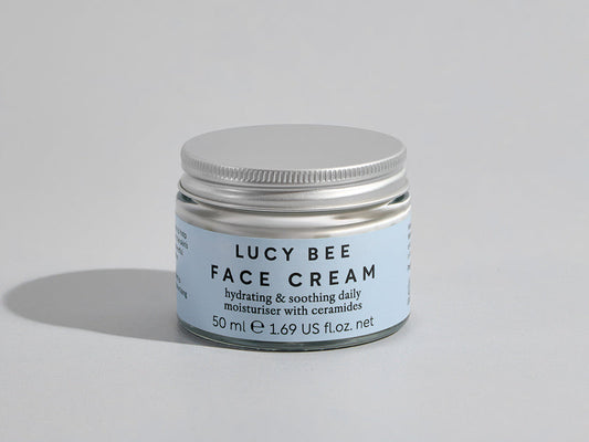 lucy bee ceramides face cream soothing and hydrating