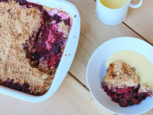 Apple and Berry Coconut Crumble