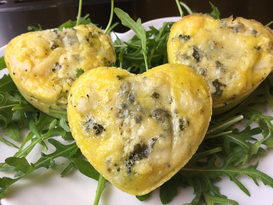 Broccoli and Cauliflower Cheese Muffins