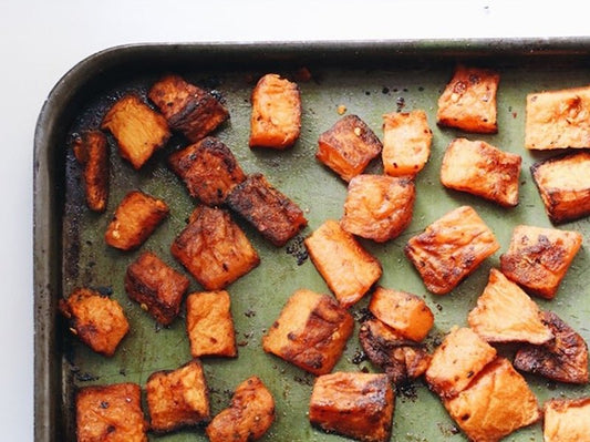 Roasted Butternut Squash with Turmeric and Chilli
