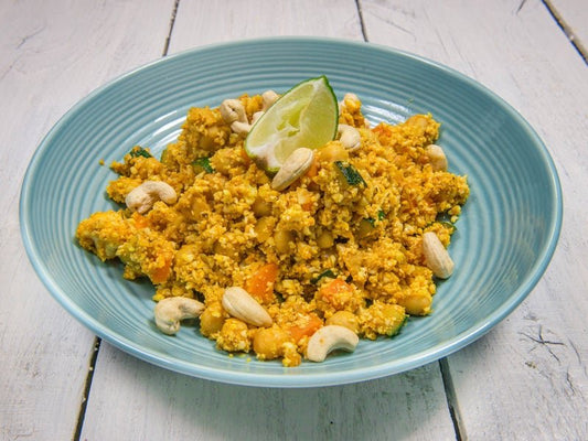Cauliflower Rice Biryani with Turmeric and Cinnamon