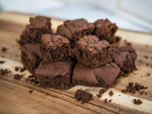 Spiced Vegan Brownies with Creamed Coconut