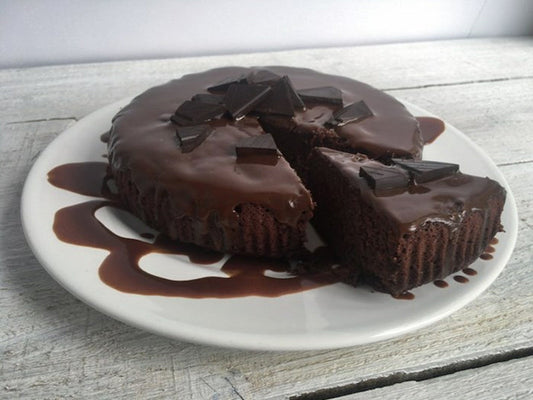 Chocolate Cake with Caramel Sauce
