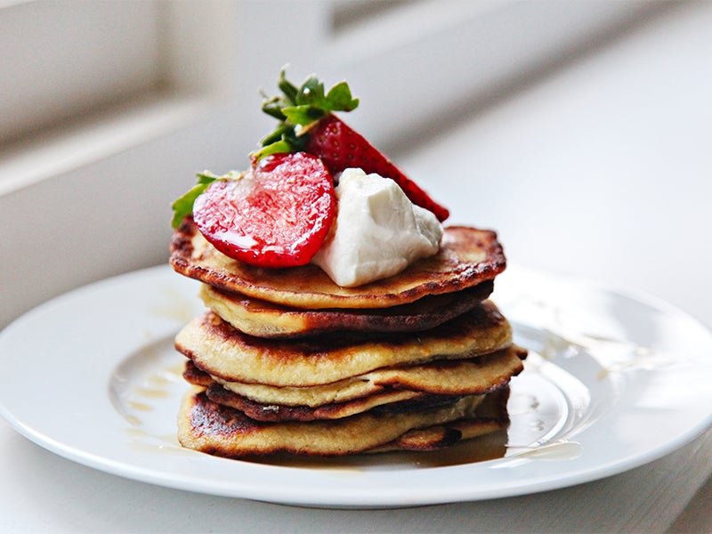 Banana and Coconut Flour Pancakes | Lucy Bee Shop Recipes