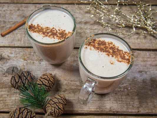 Eggnog with White Rum and Cinnamon