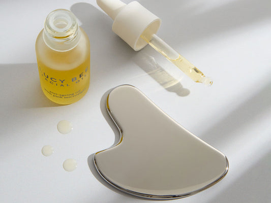 Gua sha for facial massage