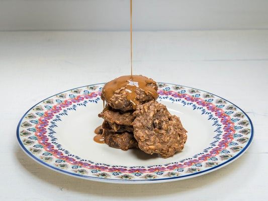 Oat Cookies with Lucuma Syrup