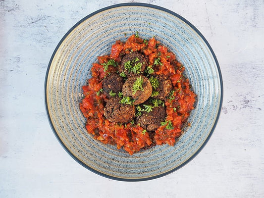Mushroom, Borlotti Beans, and Walnut Veggie Balls