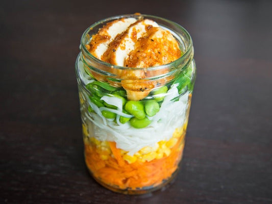 Miso Tofu Ramen Jar Meal Prep
