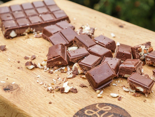 Mixed Nuts and Creamed Coconut Vegan Chocolate