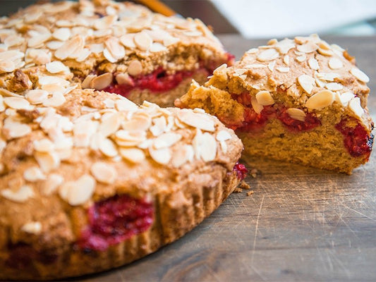 Raspberry Bakewell Cake - Gluten and Dairy Free