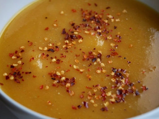 Spicy Sweet Potato and Chickpea Soup