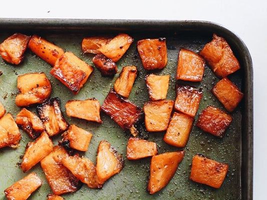 Roasted Butternut Squash with Honey and Cinnamon