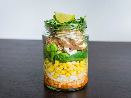 Thai Red Curry Noodle Jar Meal Prep