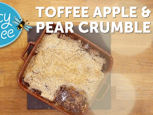 Toffee Apple and Pear Crumble