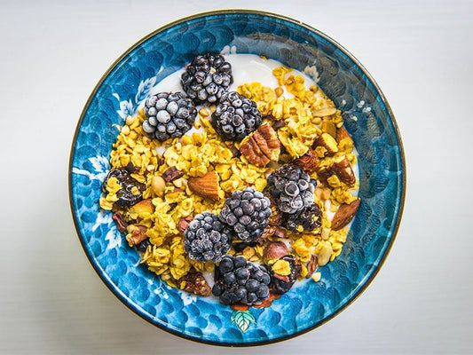 Turmeric Granola with Mixed Nuts