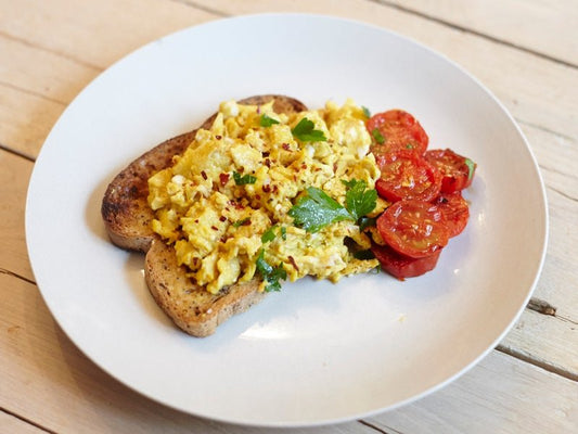 Scrambled Eggs on Toast