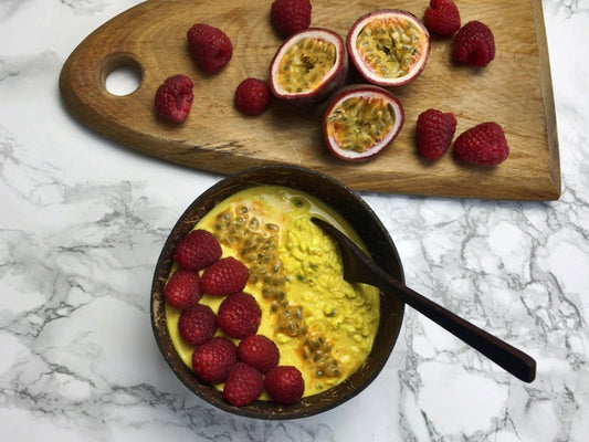 Passion Fruit and Turmeric Overnight Oats