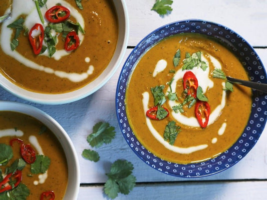 Sweet Potato, Turmeric and Creamed Coconut Soup