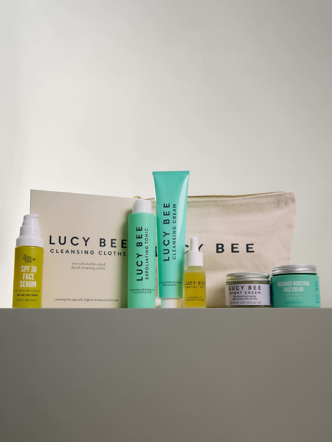 Complete Moisturising Face Care Routine with Travel Wash Bag