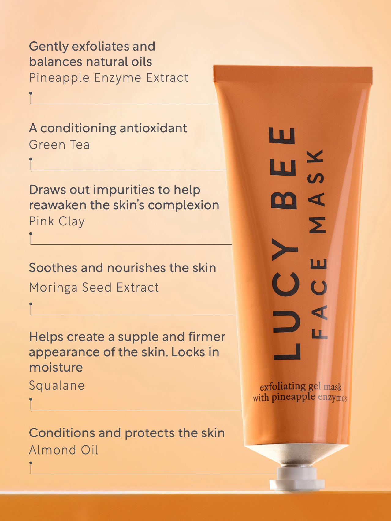 Organic Pineapple Enzyme Face Mask and Cleanser 60ml