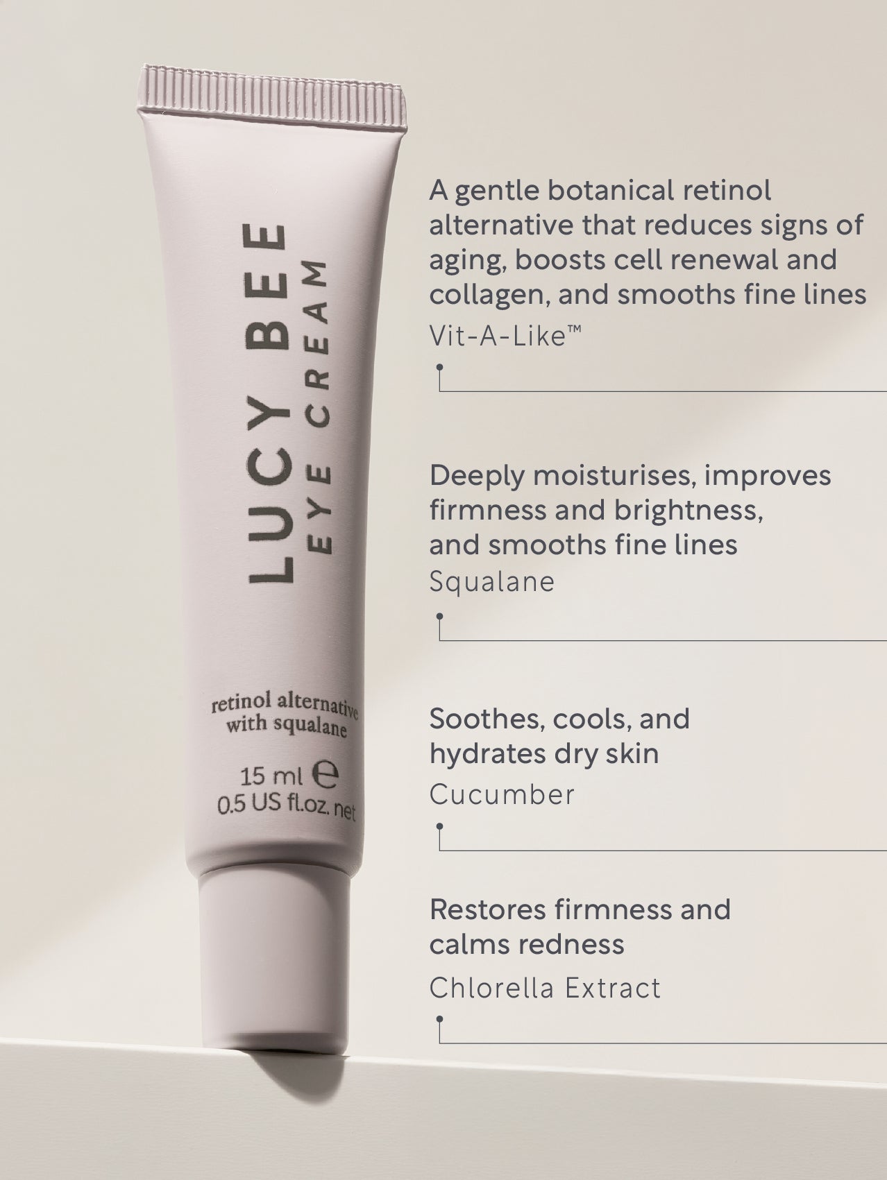 Organic Retinol Alternative Vitamin A Anti-Ageing Eye Cream 15ml