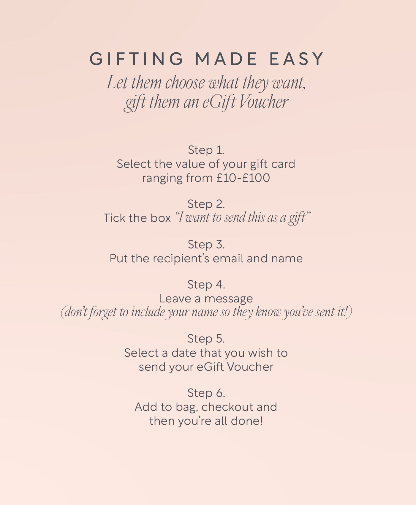 Lucy Bee Gift Card Details