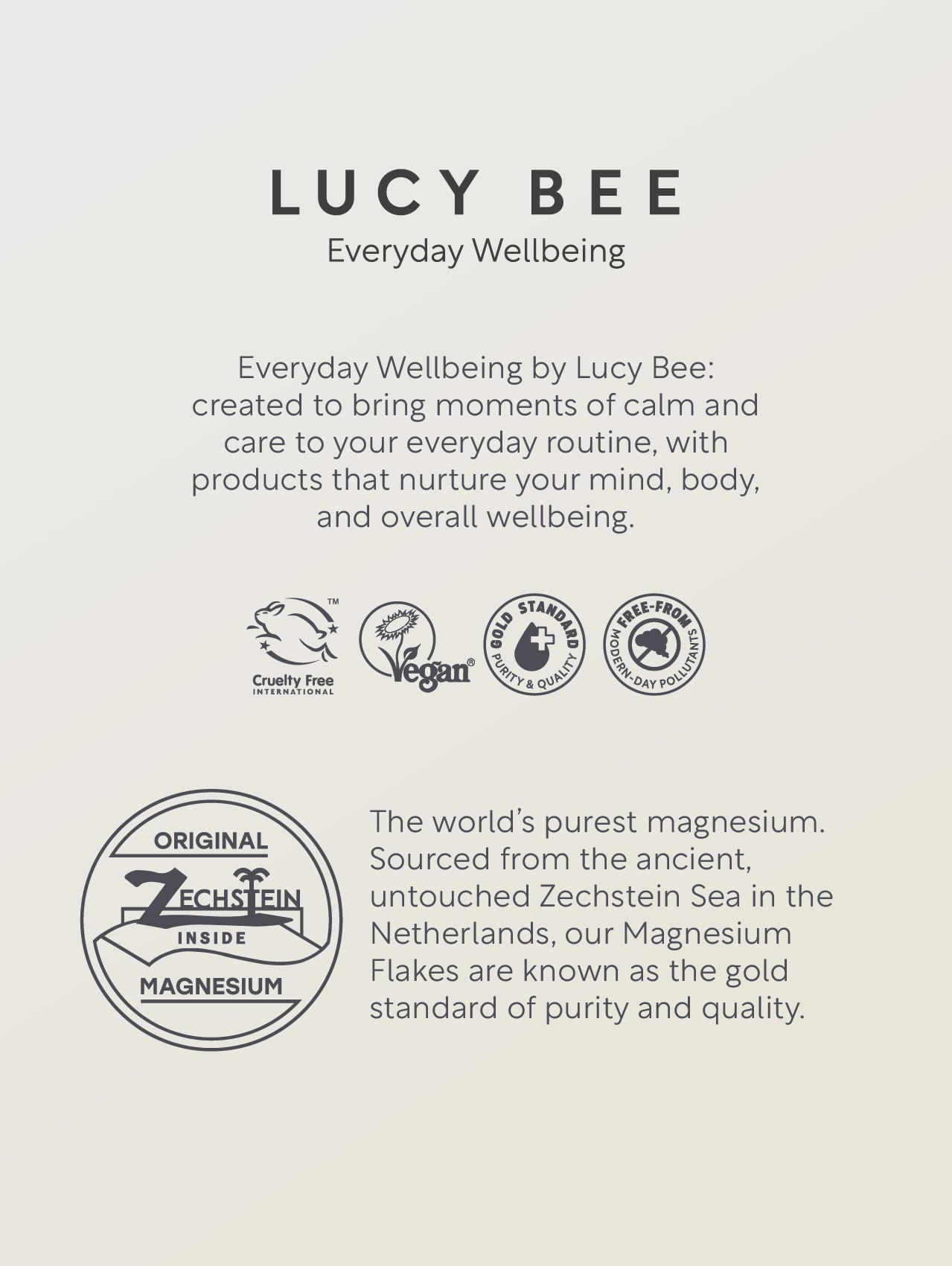 Lucy Bee Magnesium Salts for wellbeing