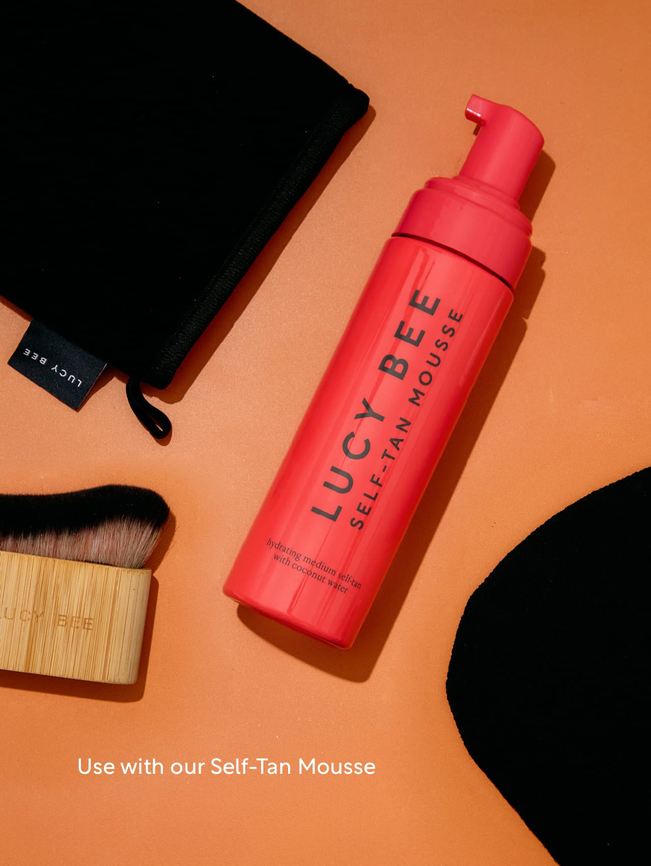 Lucy Bee Natural Self Tan Mousse and Accessories