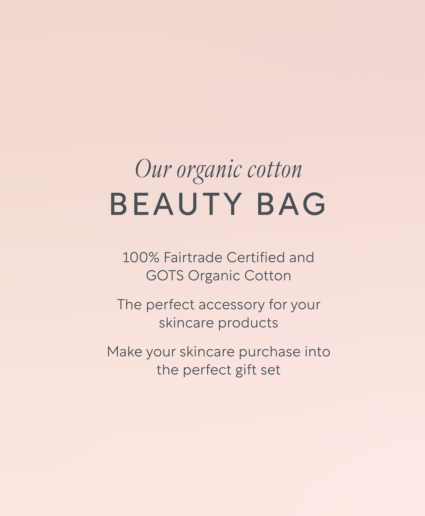 Organic Fair Trade Cotton Beauty Bag