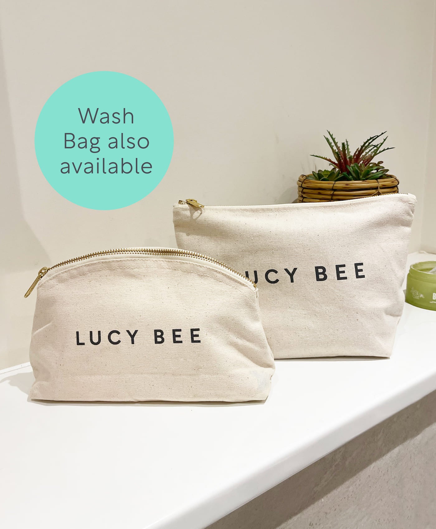 Organic Fair Trade Cotton Beauty Bag