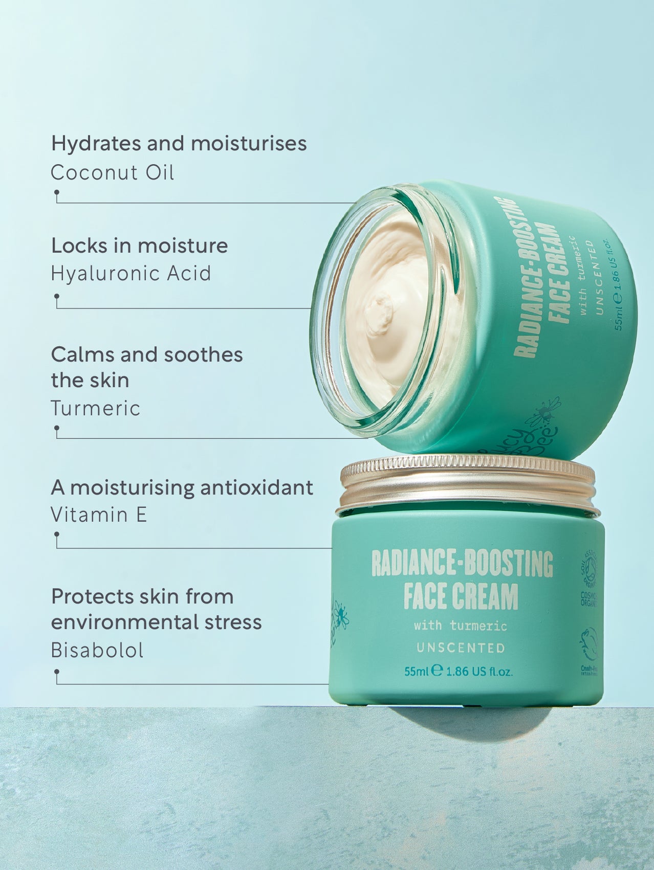 Organic Radiance-Boosting Face Cream 55ml