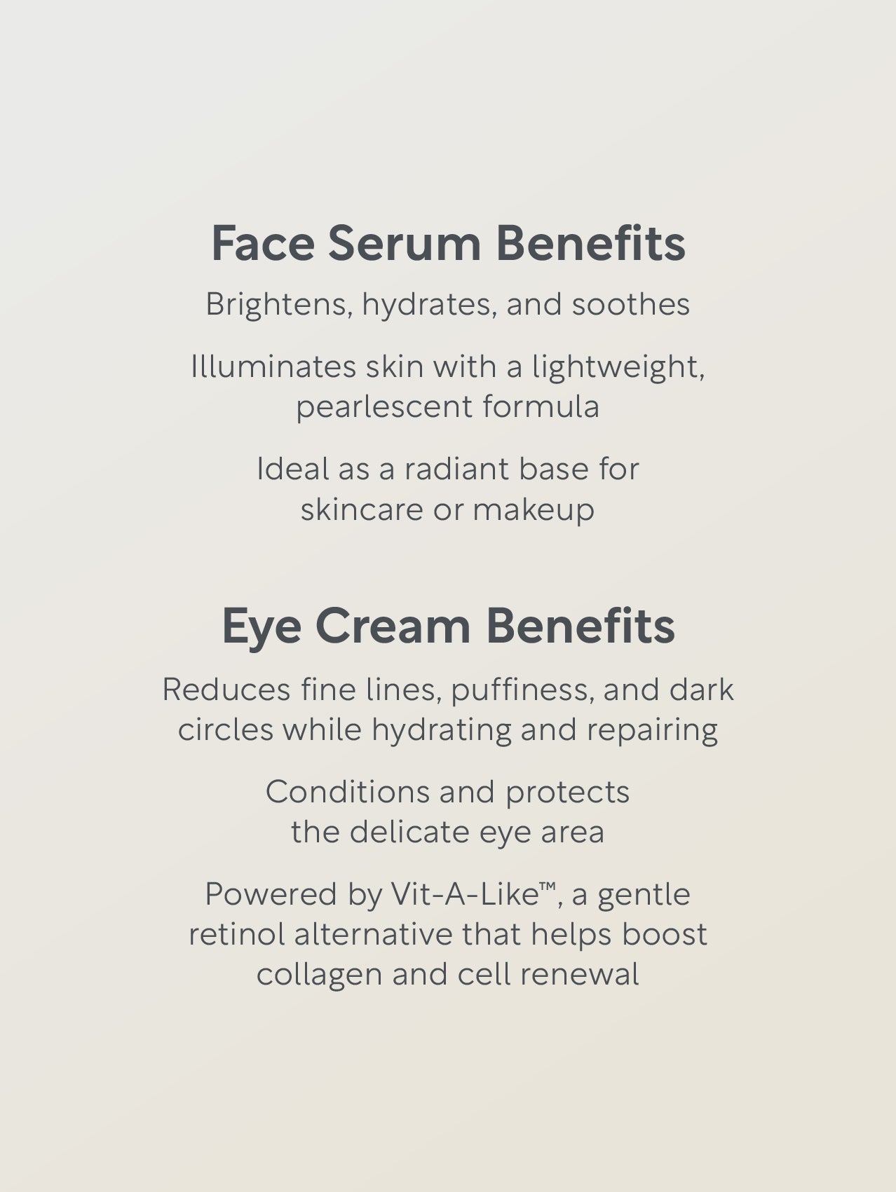 Organic Face Serum and Eye Cream Duo