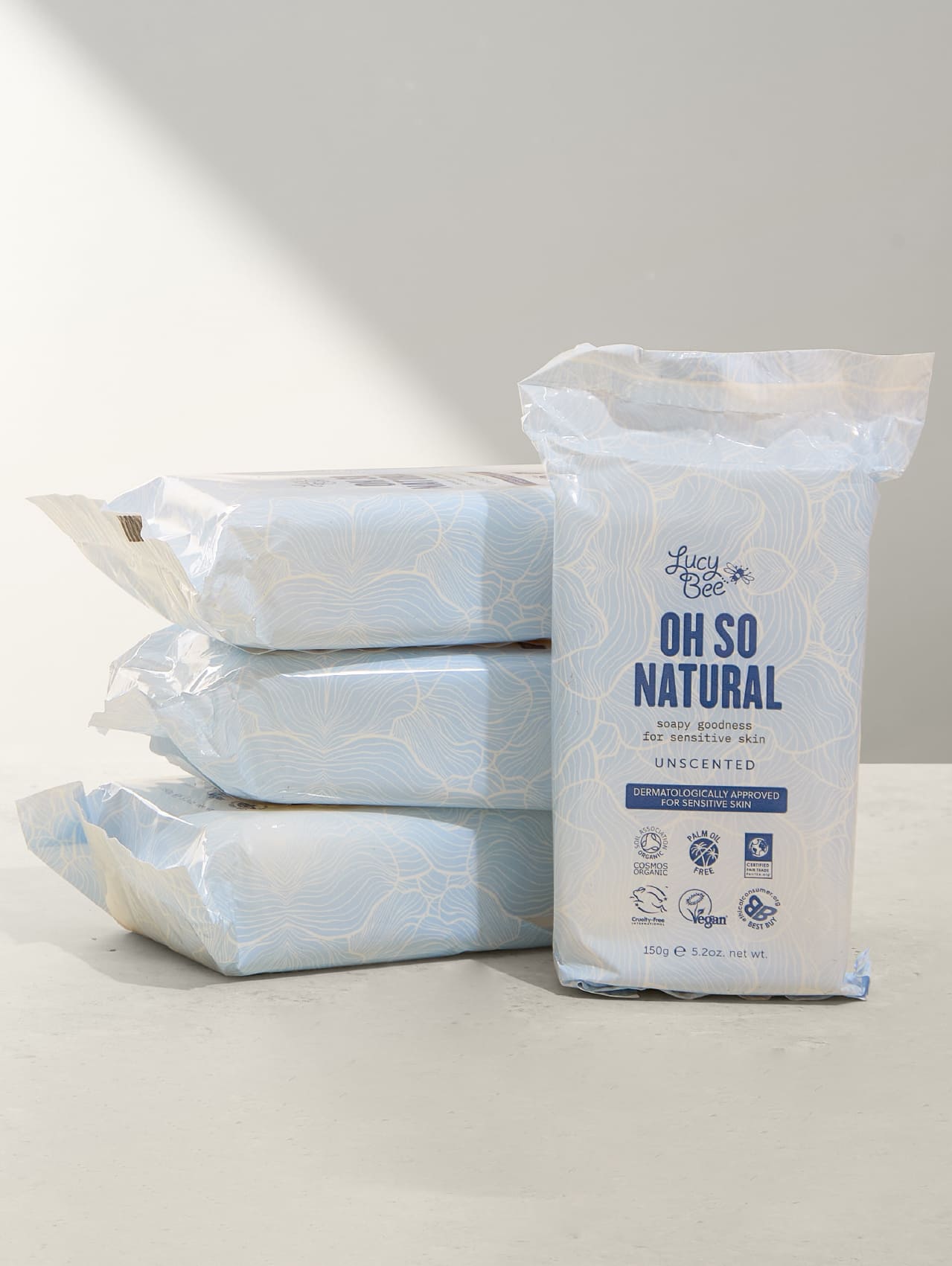 Lucy Bee Natural Soap for Sensitive skin 4 pack