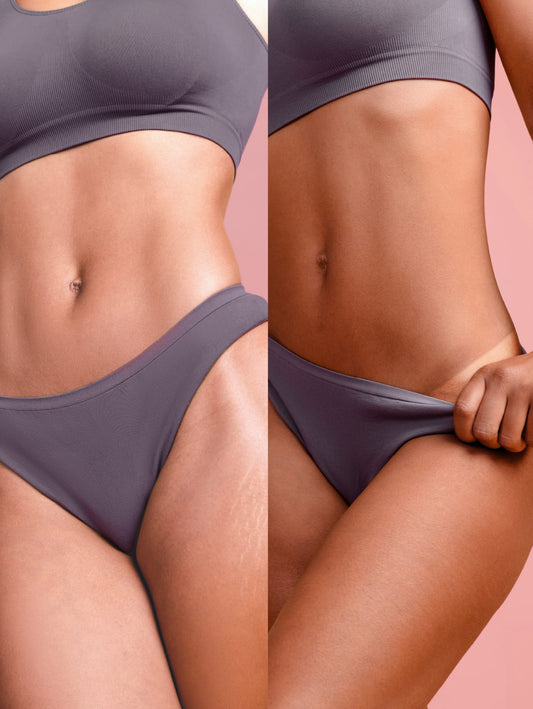 use the lucy bee self-tan mousse tanning mitt and blending brush for a flawless tan