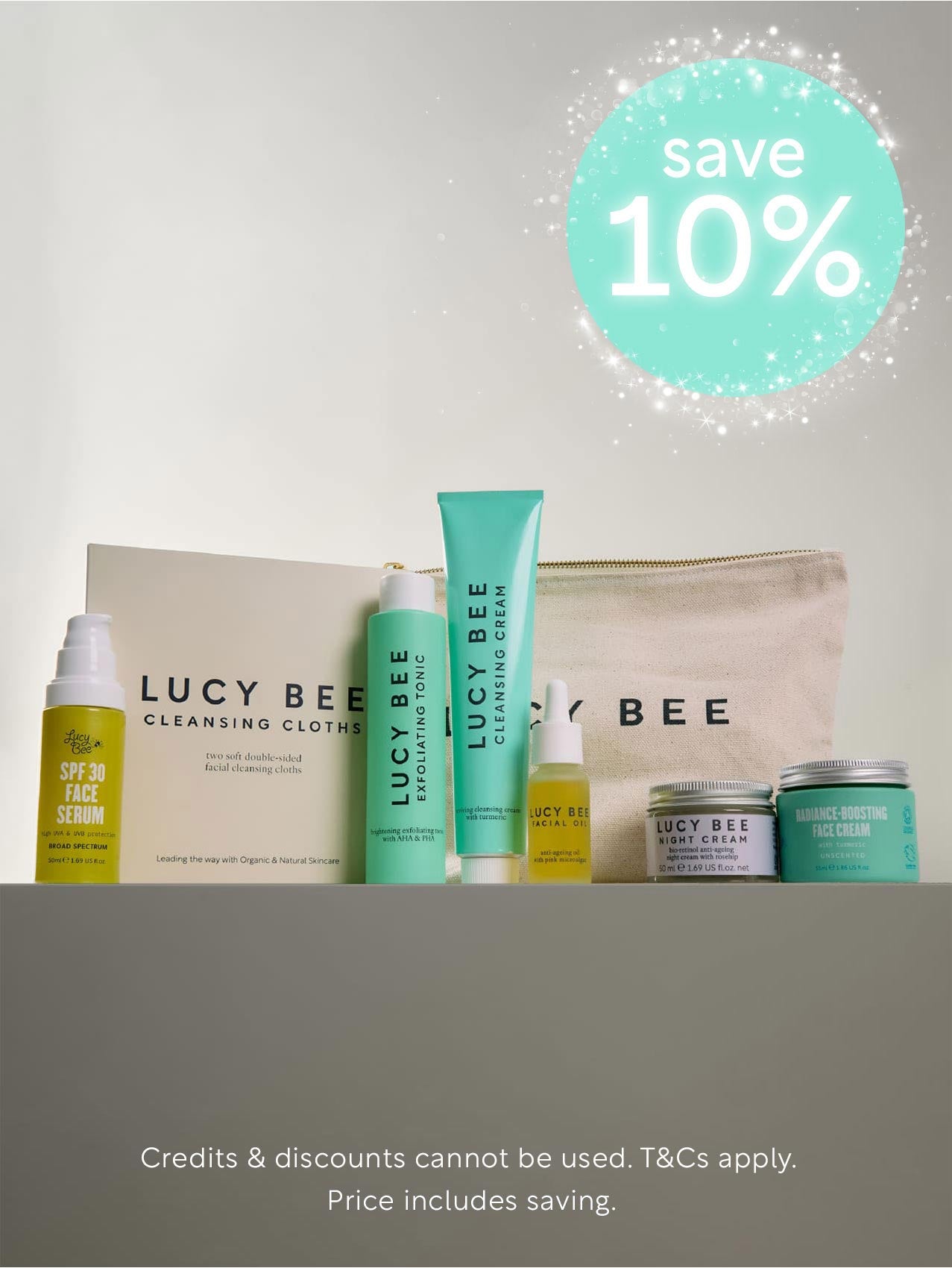 Complete Moisturising Face Care Routine with Travel Wash Bag