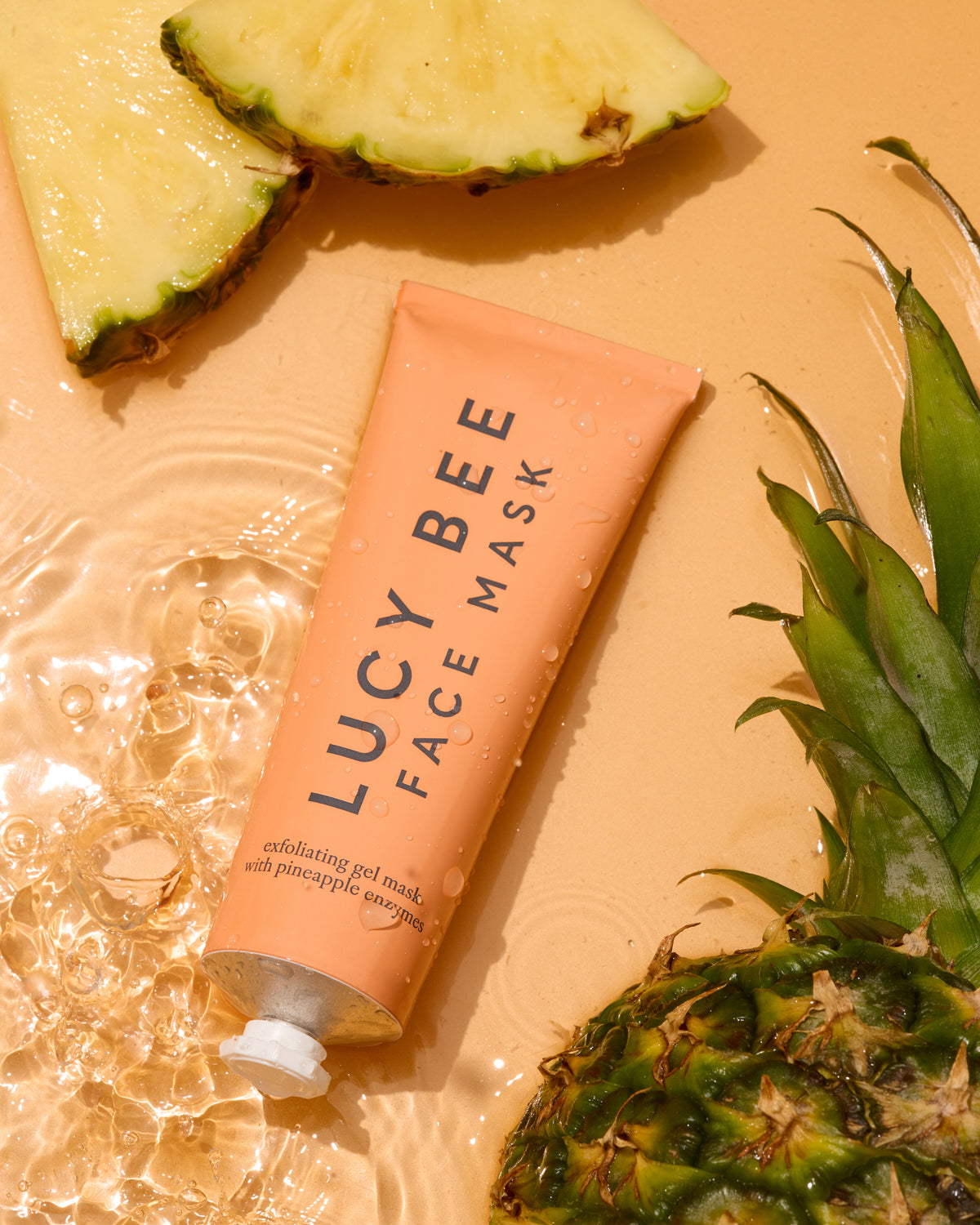 Exfoliating face mask with pineapple enzymes
