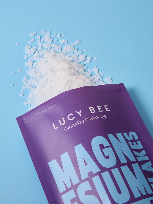 Lucy Bee Magnesium Salts rich in magnesium for bathing or foot soaks