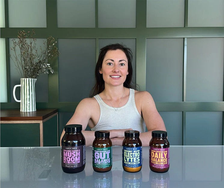 Lucy Bee wellness range with organic supplement blends