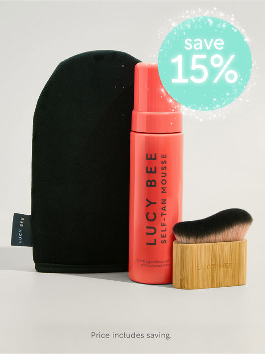 Tan Mousse, Mitt & Brush