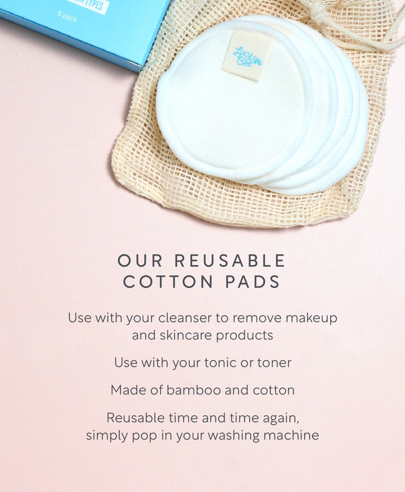 Reusable Cotton Pads by Lucy Bee